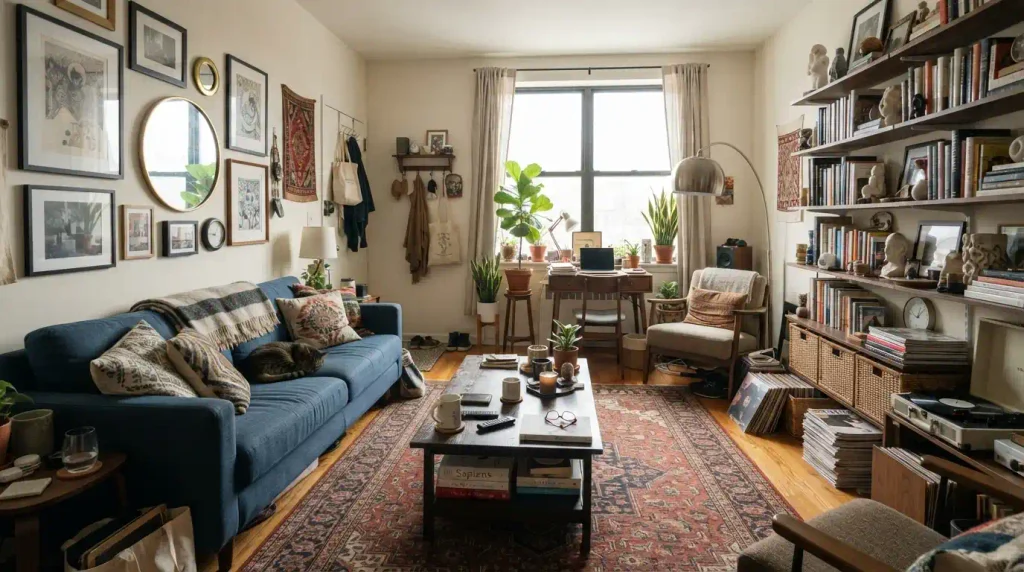 Room contents are all the objects inside a room, including furniture.