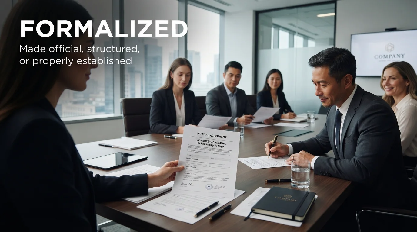 synonym for formalized