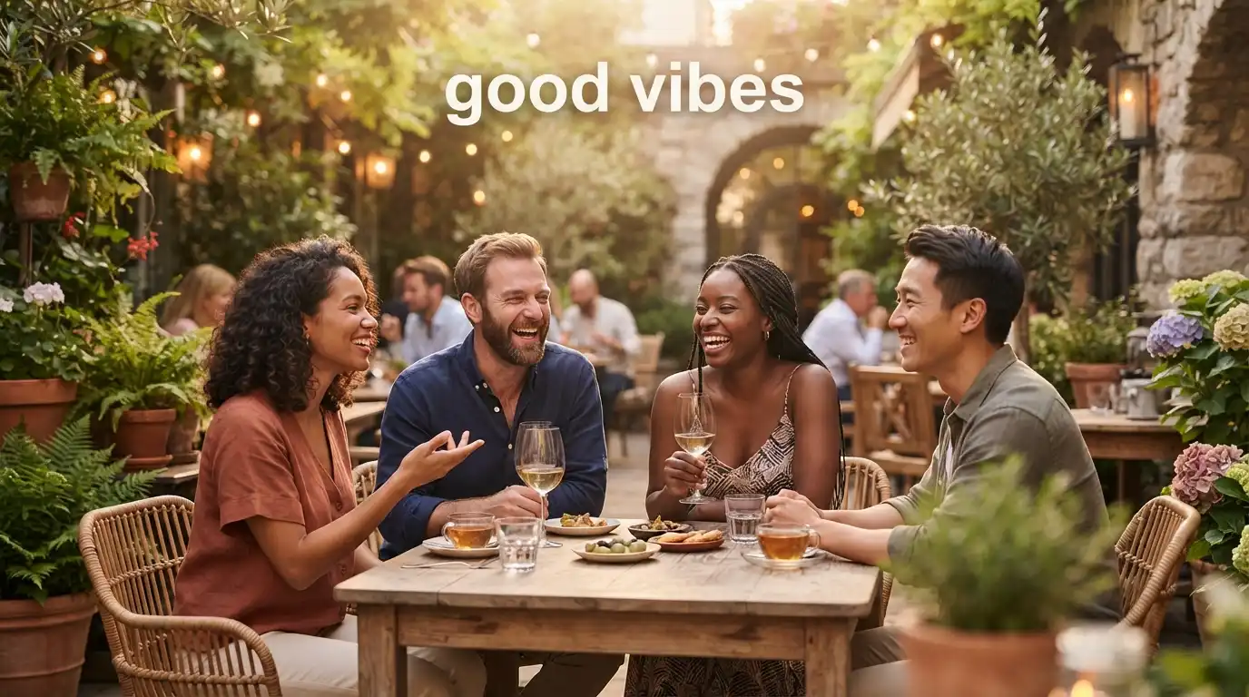 Synonym for Good Vibes – Positive, Happy, and Welcoming Atmosphere