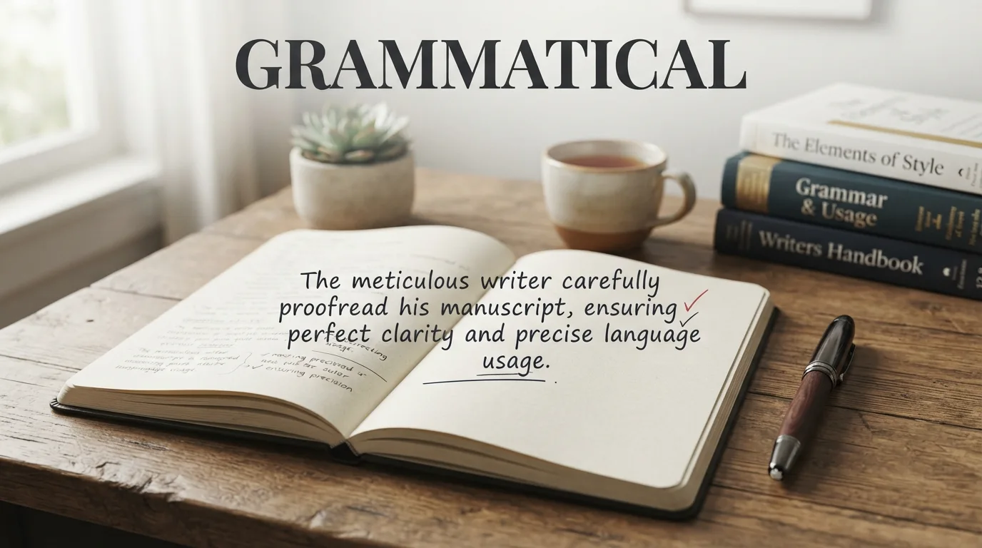 synonym for grammatical