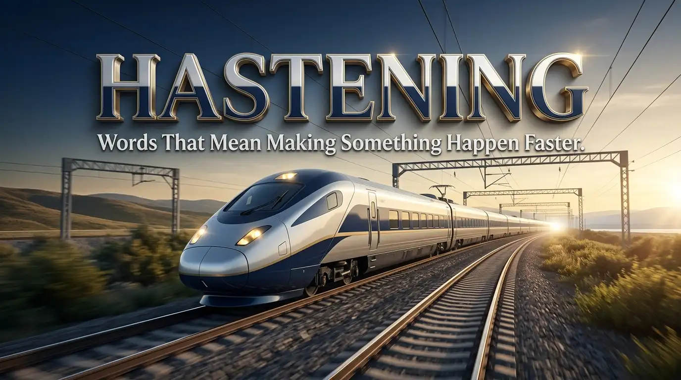 synonym for hastening