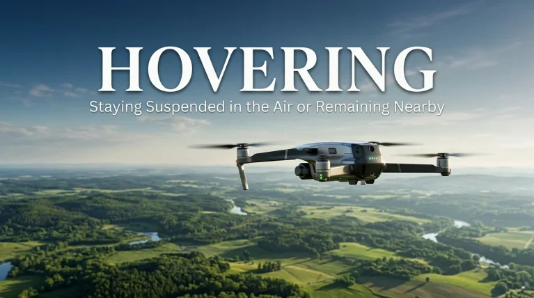 synonym for hovering